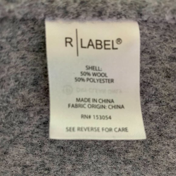 The Reset "R-Label" Double Faced Tie Coat in Grey - XS - Picture 6 of 13